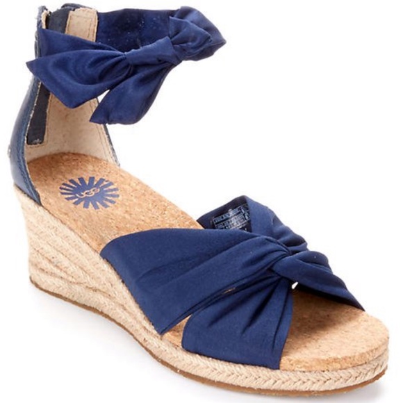 ugg navy wedges